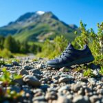 Xero shoes displayed on a rocky surface, ideal for summer adventures.