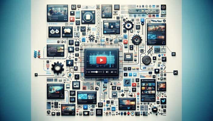 A Pinterest board showcasing categorized video thumbnails, expert content, and user engagement features.