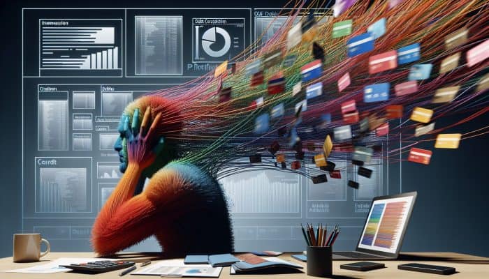 Busting the Debt Consolidation Bankruptcy Myth: A person in the UK consolidates debts into one payment, symbolized by merging colorful threads into one clear thread.