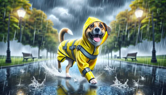 Raincoats for Pet Walks: Keep Dry During Rainy Outings