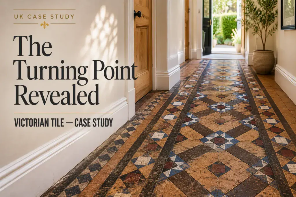 Victorian Tile Floor Unearthed After Years of Neglect