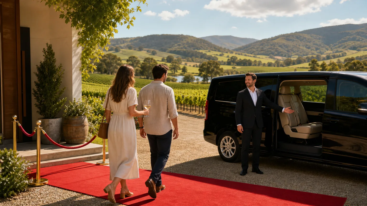 Red Carpet Wine Tours: visual reference for 1. Red Carpet Wine Tours: Customised Private Experiences from Your Doorstep