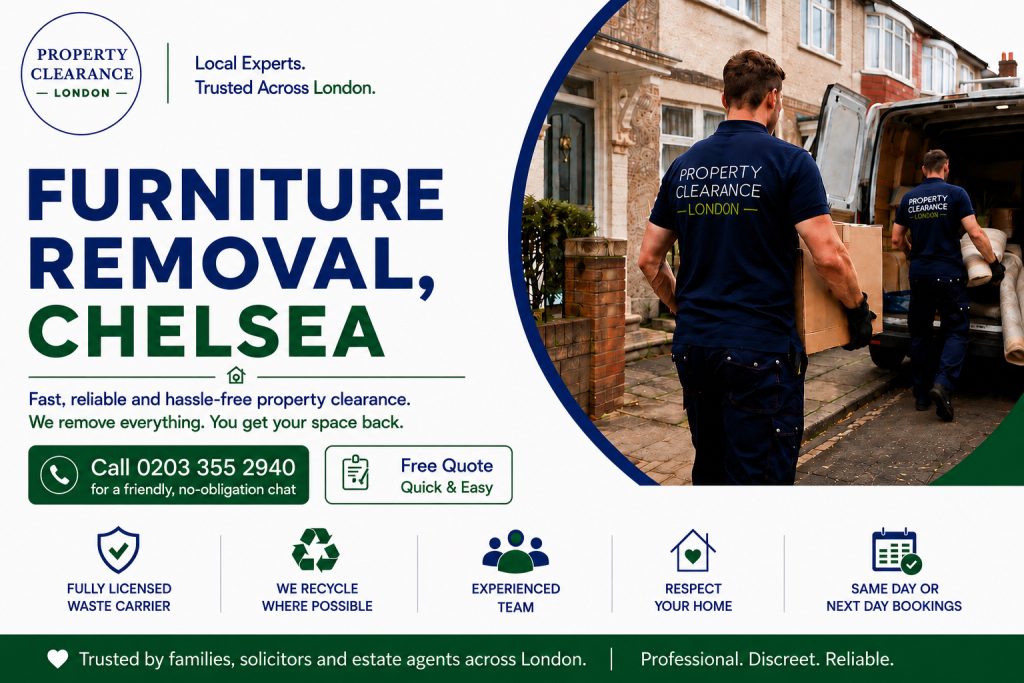 Furniture Removal Services in Chelsea for Effortless Moves