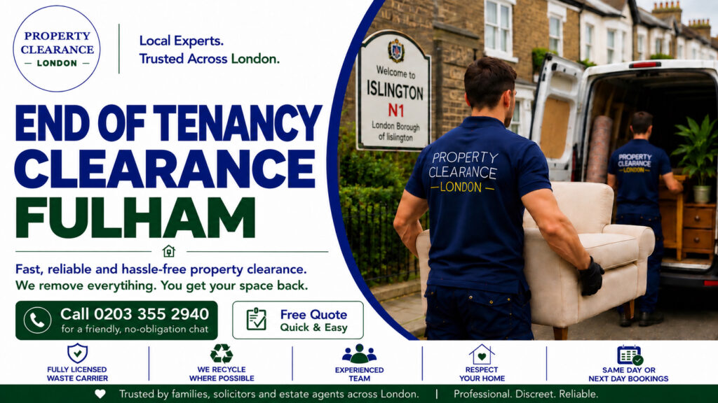 End of Tenancy Clearance Services in Fulham
